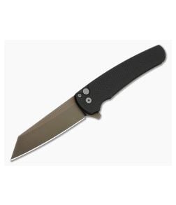 Protech Malibu Textured Green Handle Smoky Grey DLC Reverse Tanto - PT-5406-SG-GREEN 1