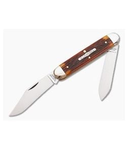 Tidioute Cutlery #54 Big Moose Chestnut Worm Groove Bone - GEC-541214M-CWG 1