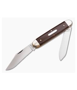 Tidioute Cutlery #54 Big Moose Maroon Linen Micarta - GEC-541214M-MLM 1