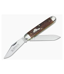 Tidioute Cutlery #54 Big Jack Jigged Cherry Wood - GEC-541217-JBCW 1