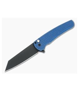 Protech Malibu Blue Dragon Scale Black DLC Reverse Tanto - PT-5436-BW-BLUE-LTD 1