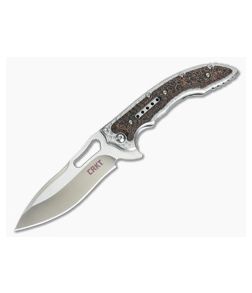 CRKT Ikoma Fossil Flipper Satin Plain Edge 5470 - CRKT-5470 1