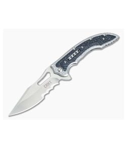 CRKT Fossil Black Handle Veff Serrations IKBS Flipper 5473 - CRKT-5473 1