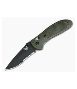 Benchmade 551SBKOD-S30V Griptilian Olive Drab Drop Point Black Serrated - BM-551SBKOD-S30V 1