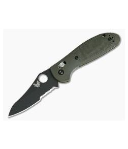 Benchmade 555SBKOD-S30V Mini Griptilian Olive Drab Sheepsfoot Black Serrated - BM-555SBKOD-S30V 1