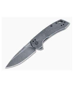 Kershaw Radar BlackWashed Steel Handle BlackWashed Drop Point Assisted Flipper 5560 - KS-5560 1