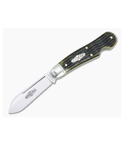 Northfield #56 Dogleg Jack Easy Open 1095 Spear Blade Avocado Jigged Bone Handles 562123EO-AJB - GEC-562123EO-AJB 1