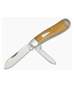 Tidioute Cutlery #56 Bird Dog 2 Blade Natural Canvas Micarta - GEC-562218-NCM 1