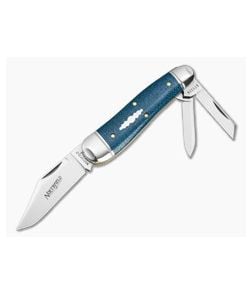 Northfield #57 Geppetto Whittler Easter Egg Blue Burlap Micarta Satin Blades - GEC-571326-EEBBM 1