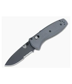 Benchmade 585SBK-2 Mini Barrage Gray G10 Black Serrated CPM-S30V - BM-585SBK-2 1