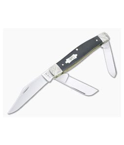 Case Large Stockman Worked Bolsters Smooth Ebony Wood Slip Joint Folder 59673 - CA-59673 1