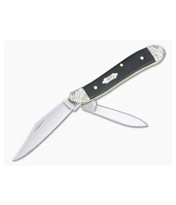 Case Peanut Worked Bolsters Smooth Ebony Wood Slip Joint Folder 59674 - CA-59674 1