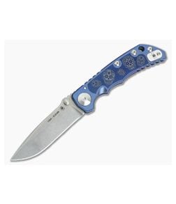 Spartan Harsey Folder Special Edition Blue Sugar Skulls S35VN - SB-5CALAVERA-BL 1
