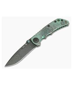 Spartan Harsey Folder Special Edition Green Compass Nichols Damascus - SB-5COMPASS-02 1