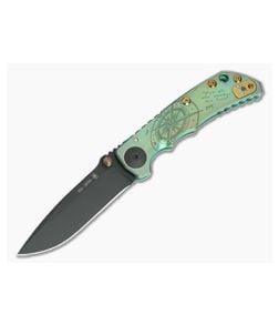 Spartan Harsey Folder Special Edition Green Compass PVD S35VN - SB-5COMPASS-GRN 1