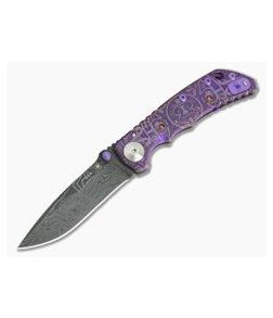 Spartan Harsey Folder Special Edition Purple Mayan Nichols Damascus - SB-5MAYAN-01 1