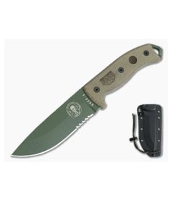 ESEE 5S OD Green Part Serrated Kydex Sheath - ESEE-5S-OD 1