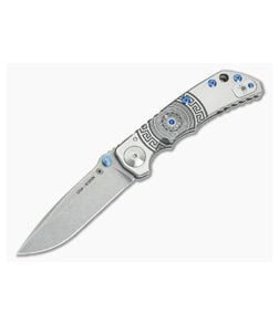 Spartan Harsey Folder Special Edition Spartan Shield with Jewel S35VN - SB-5SHIELD-BL 1