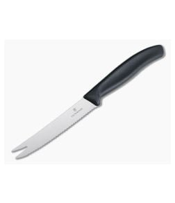 Victorinox Fork Tip Serrated Tomato Knife Black Nylon Handle 6.7863 - VN-6.7863 1