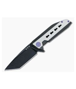 WE Knife 602 Black and White Titanium S35VN - WE-602-BW 1
