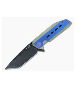 WE Knife 602 Green and Blue Titanium S35VN - WE-602-GB 1