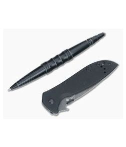 Kershaw Emerson Tactical Kit CQC-4BW Frame Lock and Tactical Pen 6054KITX - KS-6054KITX 1
