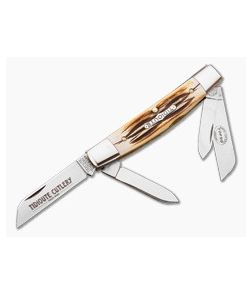 Tidioute Cutlery #61 2nd Cut Jig Burnt Stag Serialized - GEC-613409-2CS-S 1