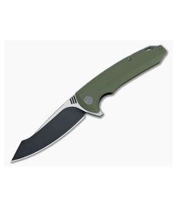 WE Knife Co 617C Flipper Green G10 Black-Satin D2 - WE-617C 1