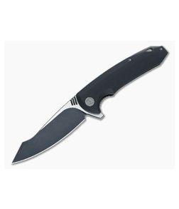 WE Knife Co 617A Flipper Black G10 Black-Satin D2 - WE-617A 1
