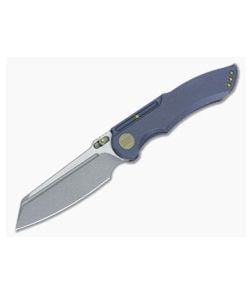 WE Knife Co 620D Blue Ti Stonewash-Satin M390 - WE-620D 1