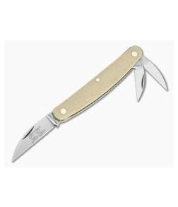 Great Eastern #62 Farm & Field Pocket Carver Three Blade Muslin Micarta 620320 - GEC-620320-MM 1