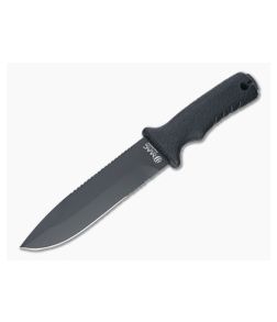 MAC Coltellerie 631-BE Black Nitro-B Black Polymer Outdoor Fixed Blade - MAC-631-BE 1