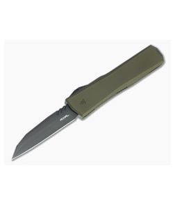 Axial Shift Wharncliffe DLC S35VN OD Green OTF Automatic - AXL-63710 1