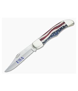 Case Folding Hunter Star Spangled Natural Bone Handle 64130 - CA-64130 1