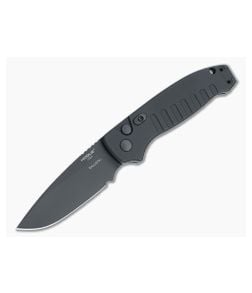 Hogue Ballista I Drop Point PVD 154CM Black Aluminum Button Lock Automatic Folder 64130 - HO-64130 1