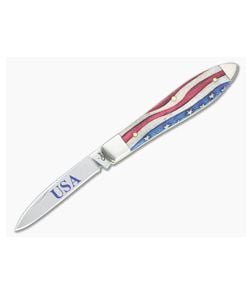 Case Teardrop Star Spangled Natural Bone Handle 64137 - CA-64137 1