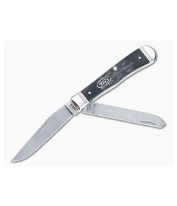 Case Trapper Jigged Buffalo Horn Handle Stonewash S35VN Blades 65090 - CA-65090 1