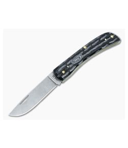 Case Sod Buster Junior Jigged Buffalo Horn Handle Stonewash S35VN Blade 65092 - CA-65092 1