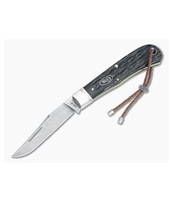 Case Backpocket Jigged Buffalo Horn Handle Stonewash S35VN Blade 65094 - CA-65094 1