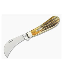 Case Hawkbill Pruner Burnt Bone Stag 65309 - CA-65309 1