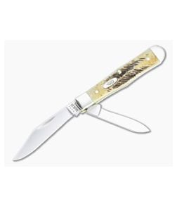 Case Swell Center Jack Small Tru-Sharp BoneStag Slip Joint Folder 65326 - CA-65326 1
