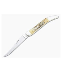 Case Medium Texas Toothpick 6.5 BoneStag Slip Joint Folder 65328 - CA-65328 1