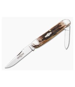 Northfield Cutlery #66 Calf Roper Slim Burnt Stag - GEC-668214-BS 1