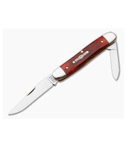 Tidioute Cutlery #66 Slim Rust Red Saw Cut Bone - GEC-668214-RSCB 1