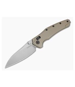 Kershaw Bareknuckle DuraLock Flat Dark Earth Aluminum MagnaCut Stonewash Folding Knife (3.50" Blade) 6777FDESW - KS-6777FDESW 1