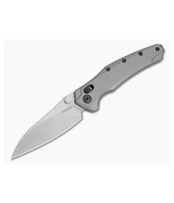 Kershaw Bareknuckle DuraLock Gray Aluminum MagnaCut Stonewash Folding Knife (3.50" Blade) 6777GRYSW - KS-6777GRYSW 1