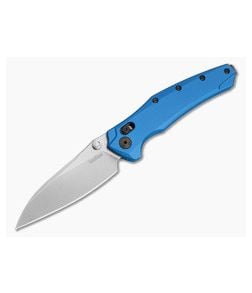 Kershaw Bareknuckle DuraLock Navy Blue Aluminum MagnaCut Stonewash Folding Knife (3.50" Blade) 6777NBSW - KS-6777NBSW 1