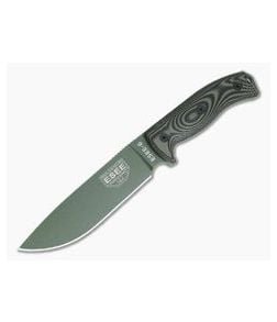 ESEE 6 OD Green Blade 3D OD Green/Black G10 Handles Fixed Blade 6POD-003 - ESEE-6POD-003 1