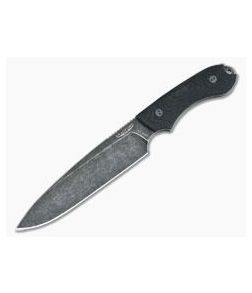 Bradford Knives Guardian6 Sabre Nimbus 3V 3D Black Micarta - BK-6S-101N 1
