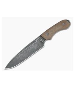 Bradford Knives Guardian6 Sabre Nimbus 3V 3D Natural Micarta - BK-6S-104N 1